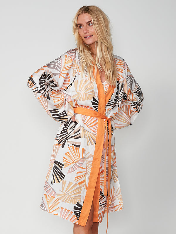 NÜ PENNY mønstret kimono Kjoler 644 Hot Orange mix