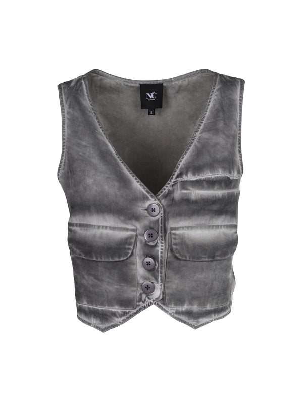NÜ TRINE vest med cold-dye-look Veste 910 kit