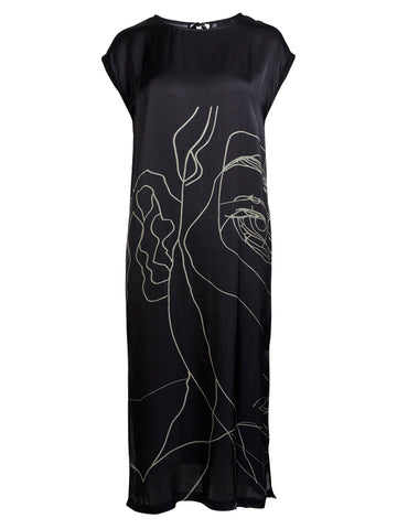 NÜ ABBI kjole Kjoler Svart mix