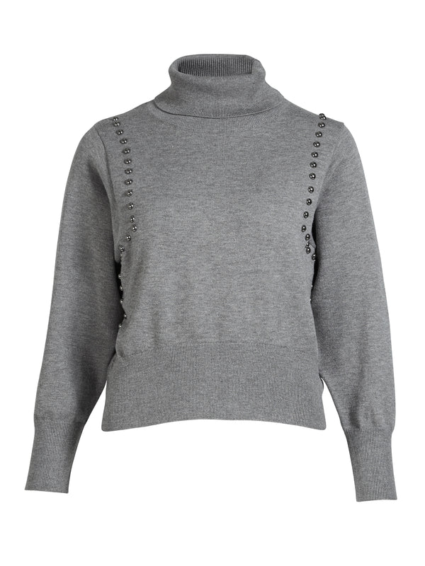 NÜ ADEA strikkebluse Bluser 901 Grey mix
