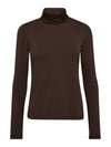 NÜ ADELE høyhalsete t-skjorte Topper og t-skjorter 224 Dark Brown