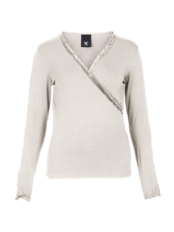 NÜ ADELE omslags-T-skjorte Topper og t-skjorter 112 Bone