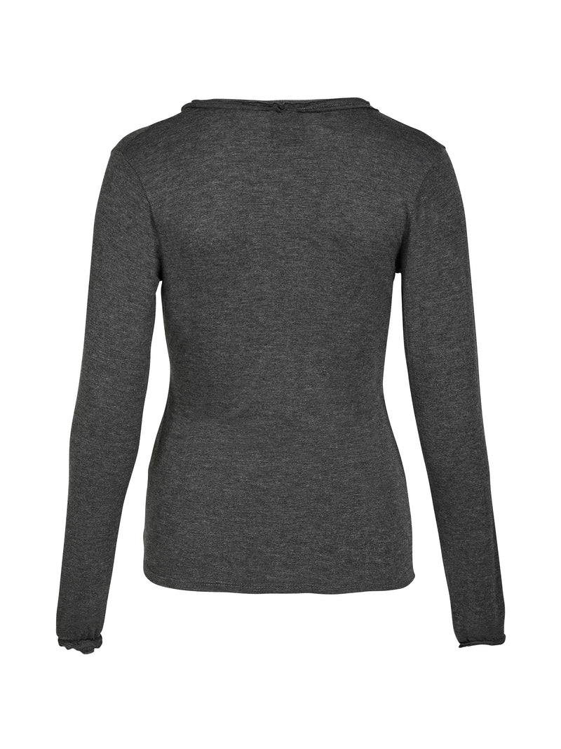 NÜ ADELE omslags-T-skjorte Topper og t-skjorter 901 Grey