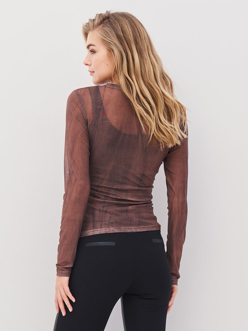 NÜ AGNA bluse Bluser 289 Brown Mix