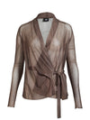 NÜ AGNA omslagsbluse Bluser 289 Brown Mix