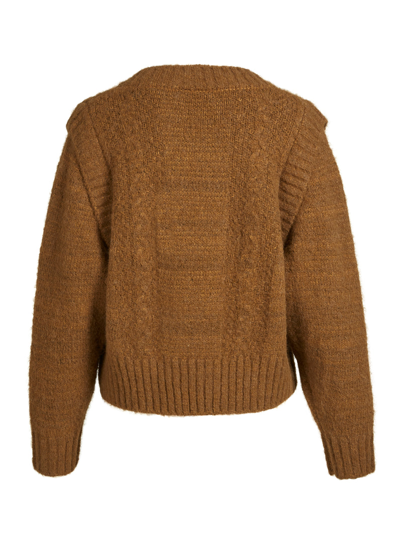 NÜ AGNES strikkebluse Bluser 220 Camel