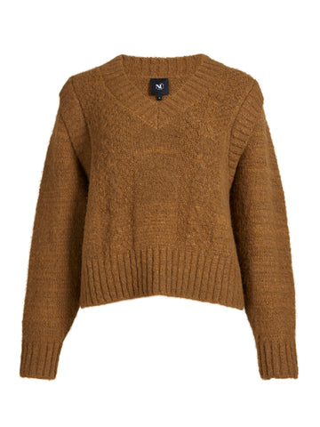 NÜ AGNES strikkebluse Bluser 220 Camel