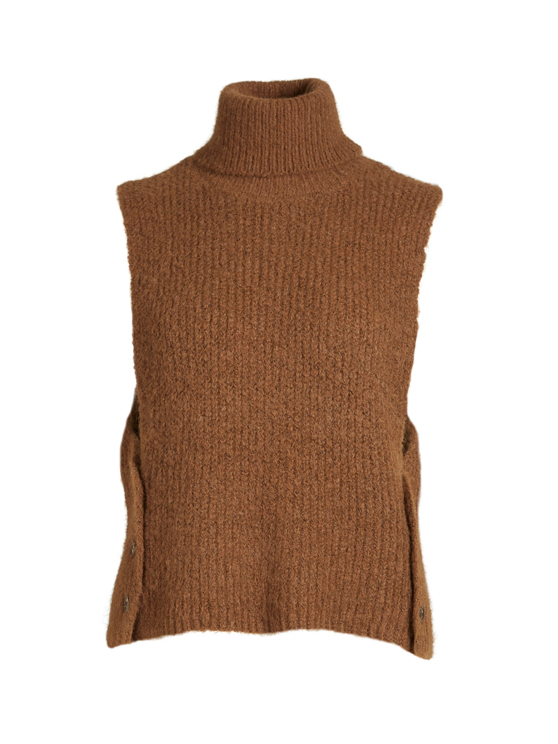 NÜ AGNES strikkevest Veste 220 Camel
