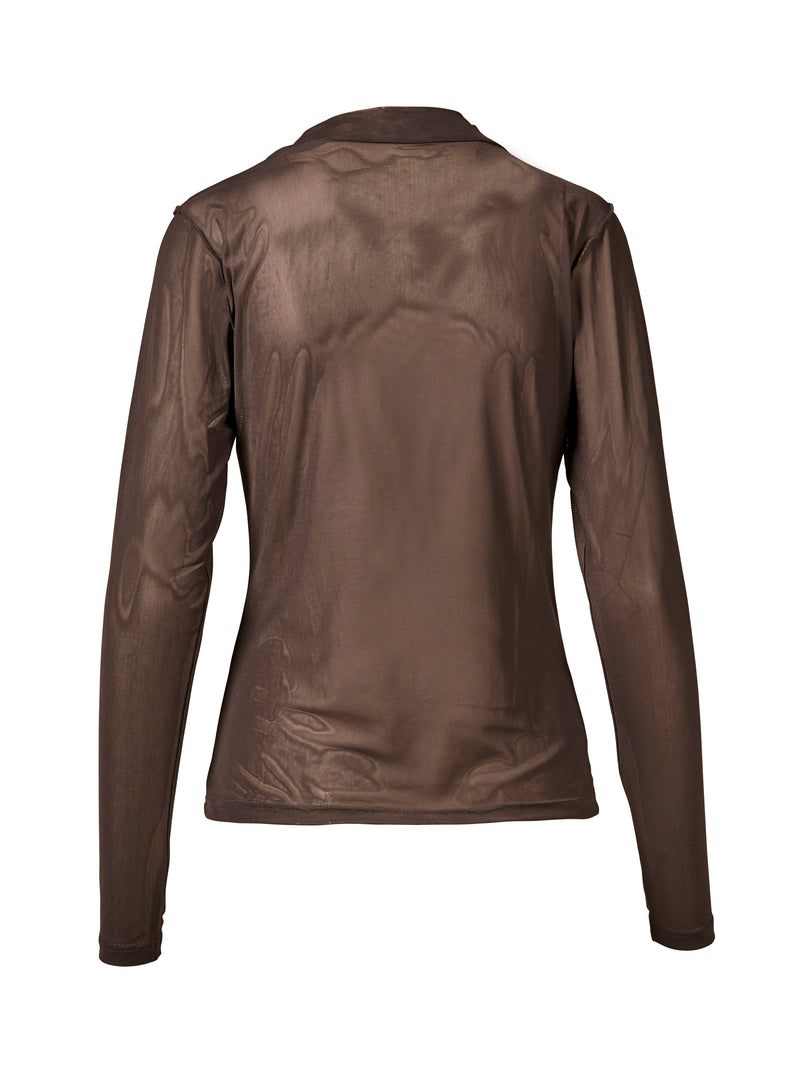 NÜ AGNETA blouse Topper og t-skjorter 289 Brown Mix