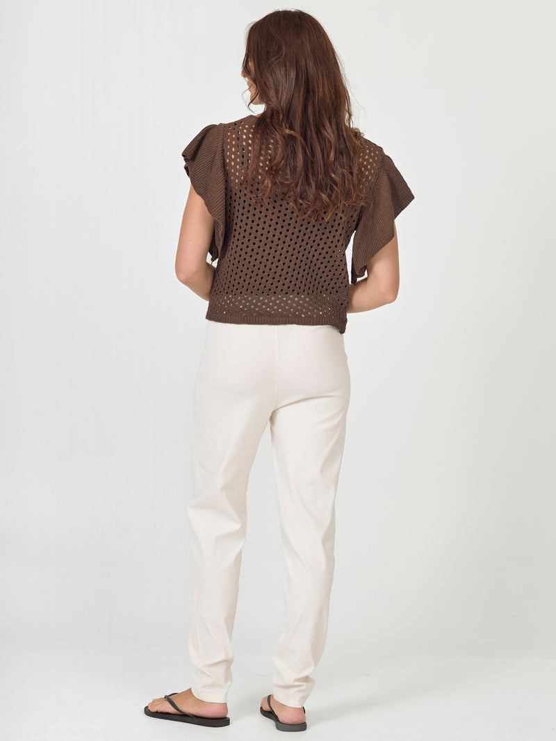 NÜ AIDA strikkebluse Bluser 224 Dark Brown