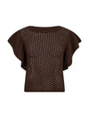 NÜ AIDA strikkebluse Bluser 224 Dark Brown