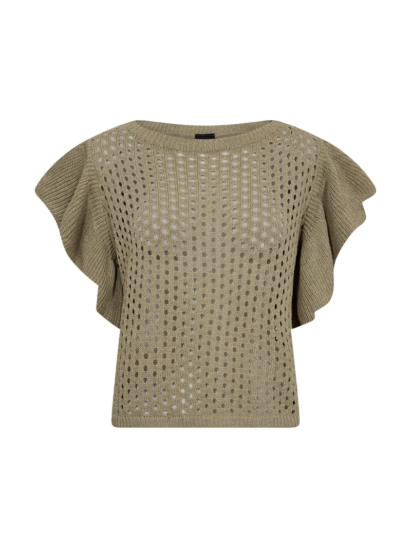 NÜ AIDA strikkebluse Bluser 393 Army