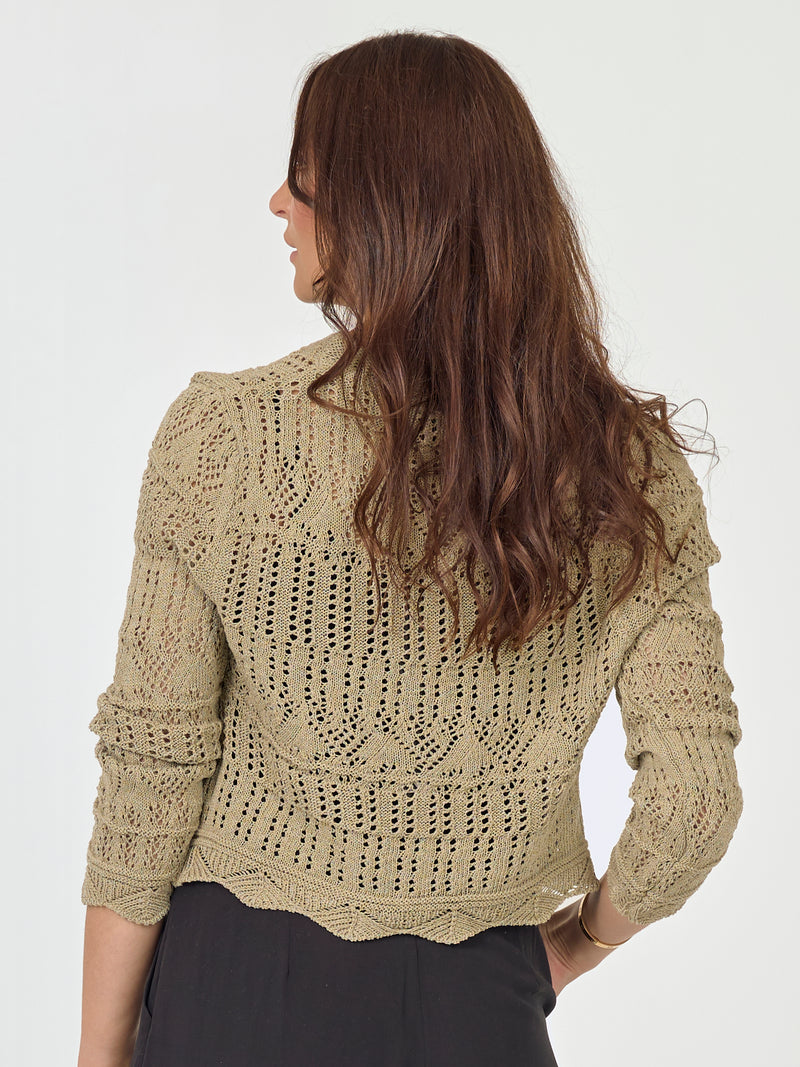 NÜ AIDA strikkegenser Cardigans 393 Army