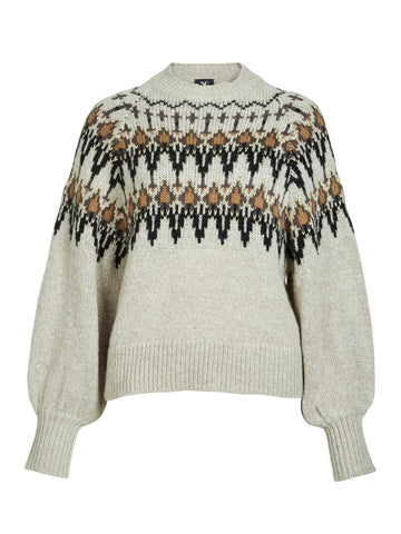 NÜ ALENA strikkebluse Bluser 112 Bone mix