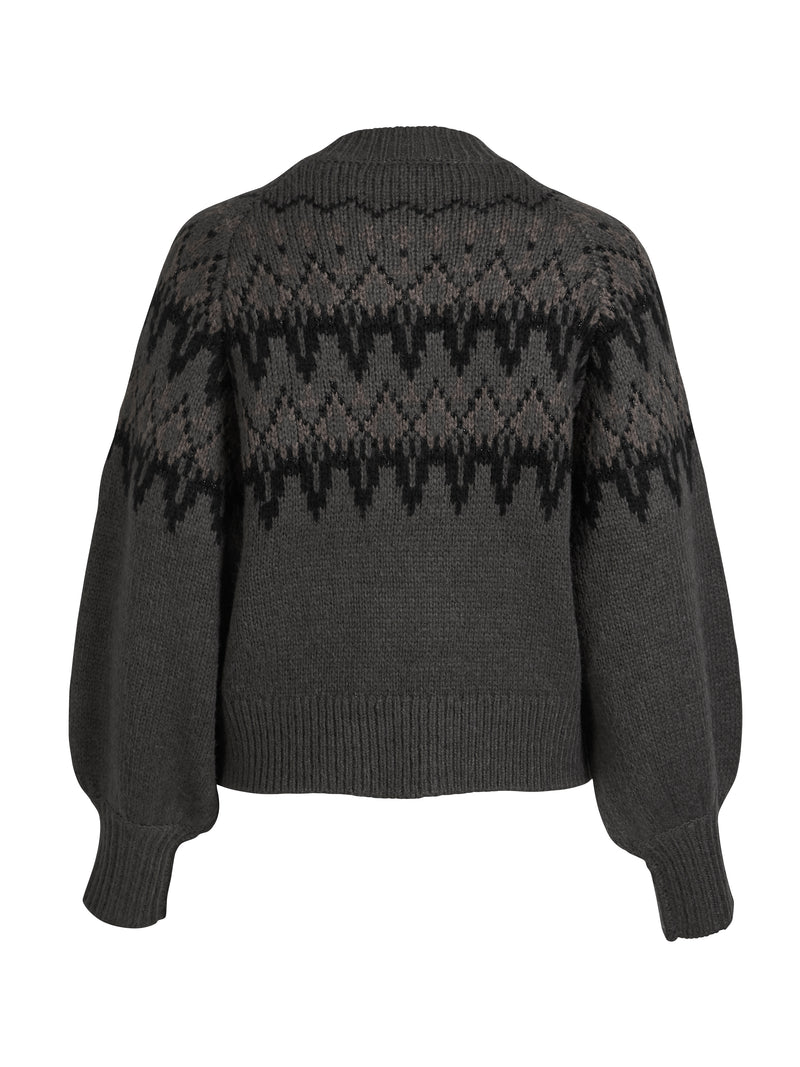 NÜ ALENA strikkebluse Bluser 901 Grey mix