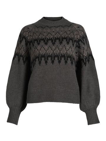 NÜ ALENA strikkebluse Bluser 901 Grey mix