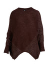 NÜ AMIA strikkeponcho Ponchos 789 Grape Mix