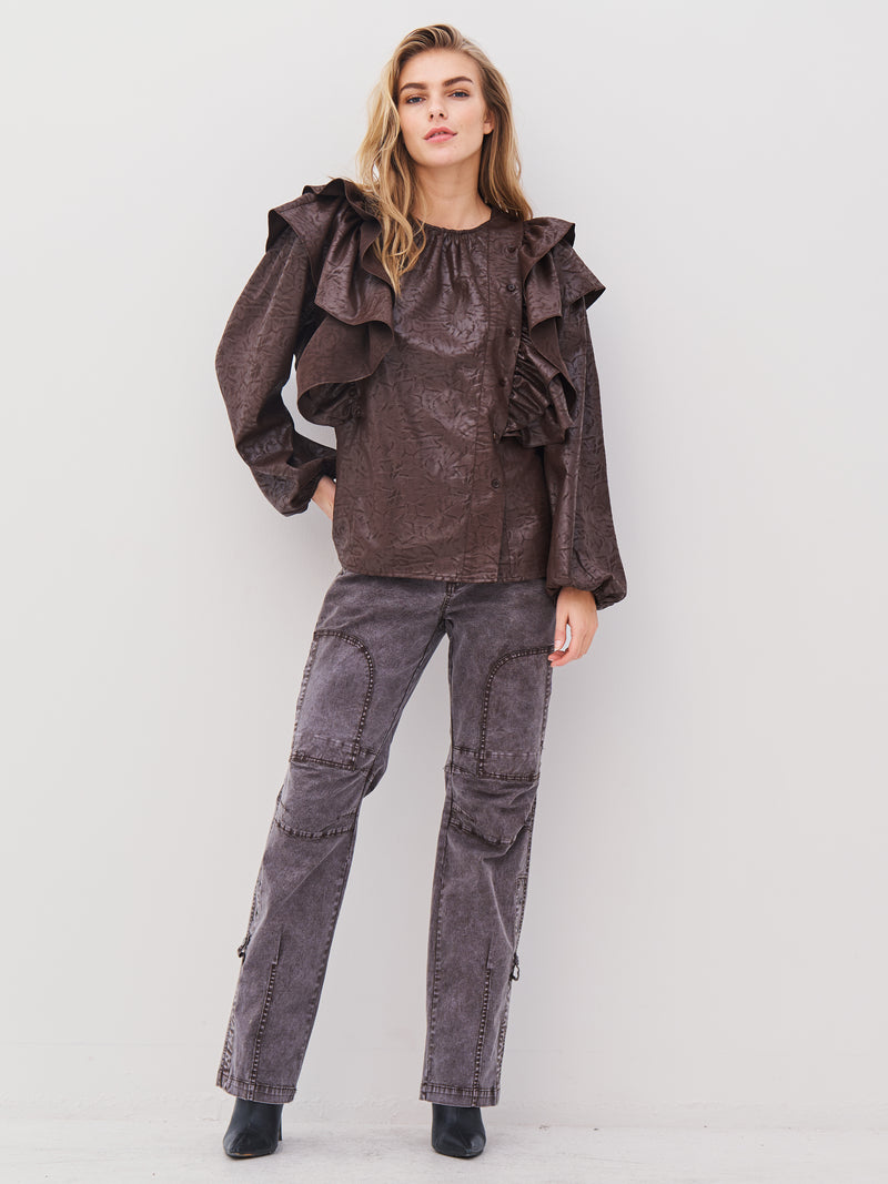 NÜ AMY bukser Bukser 289 Brown Mix