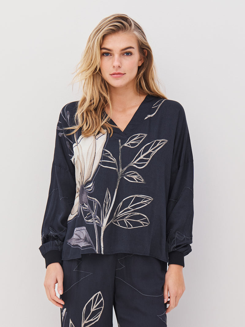 NÜ ANDY bluse Bluser Svart mix