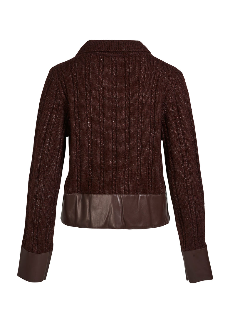 NÜ ANIA strikkebluse Bluser 789 Grape Mix