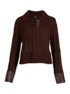NÜ ANIA strikkebluse Bluser 789 Grape Mix