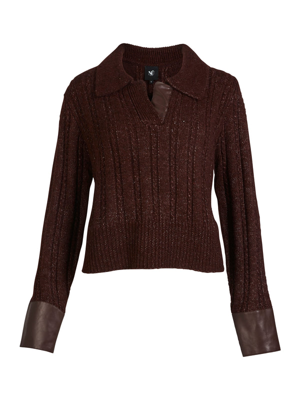 NÜ ANIA strikkebluse Bluser 789 Grape Mix