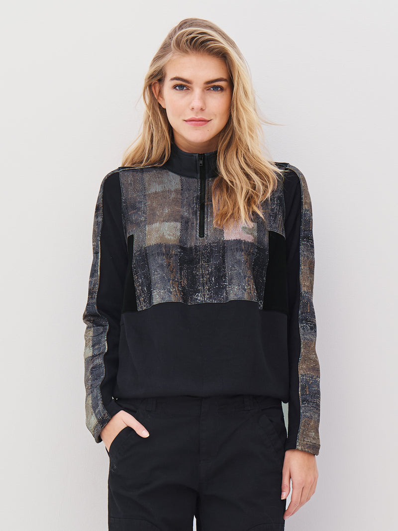 NÜ ANNA bluse Bluser Svart mix