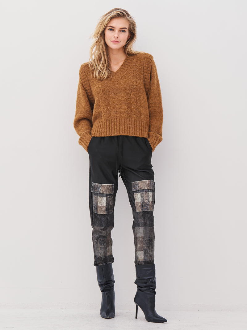 NÜ ANNA trousers Bukser Svart mix