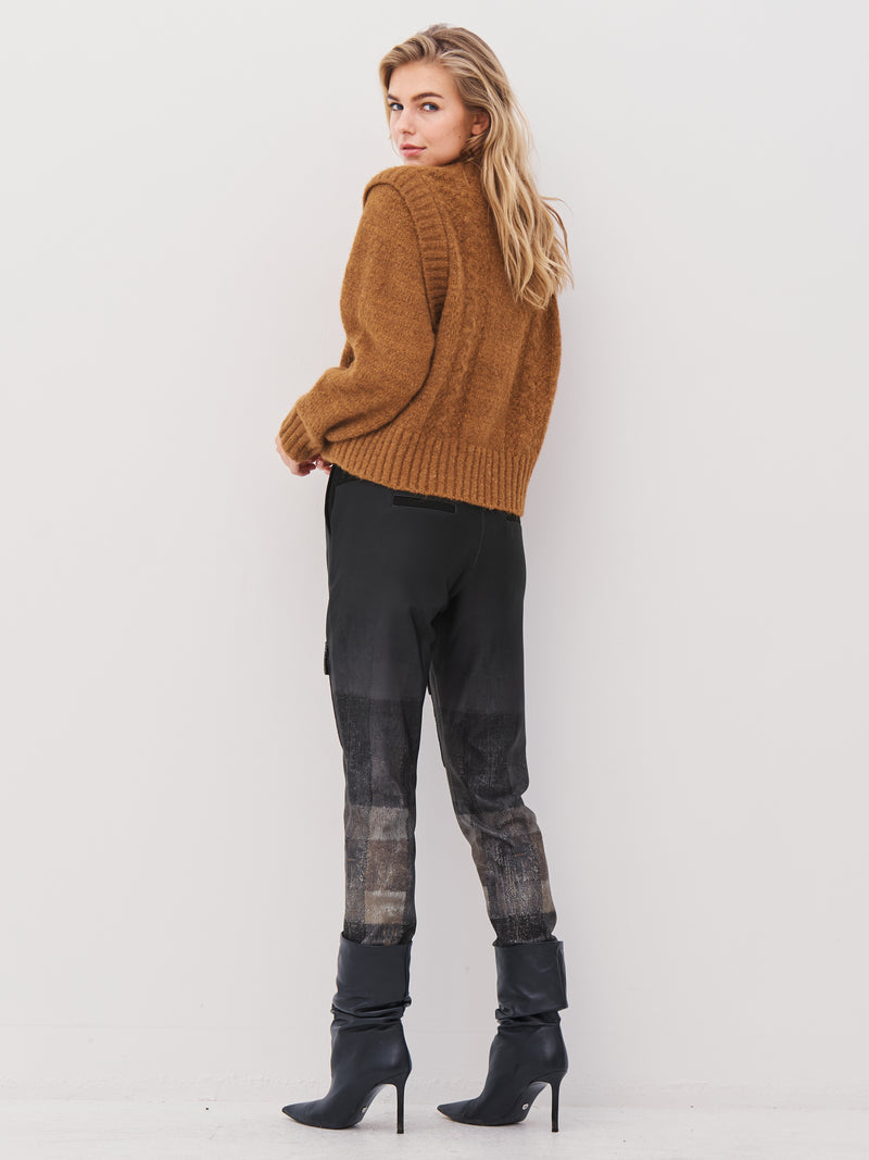 NÜ ANNA trousers Bukser Svart mix