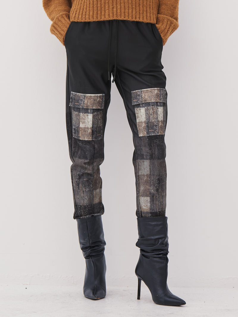 NÜ ANNA trousers Bukser Svart mix