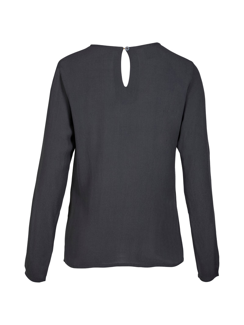 NÜ ANNI drapert bluse Bluser 385 Dark Green