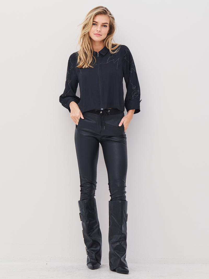 NÜ APRIL leggings Leggings Svart