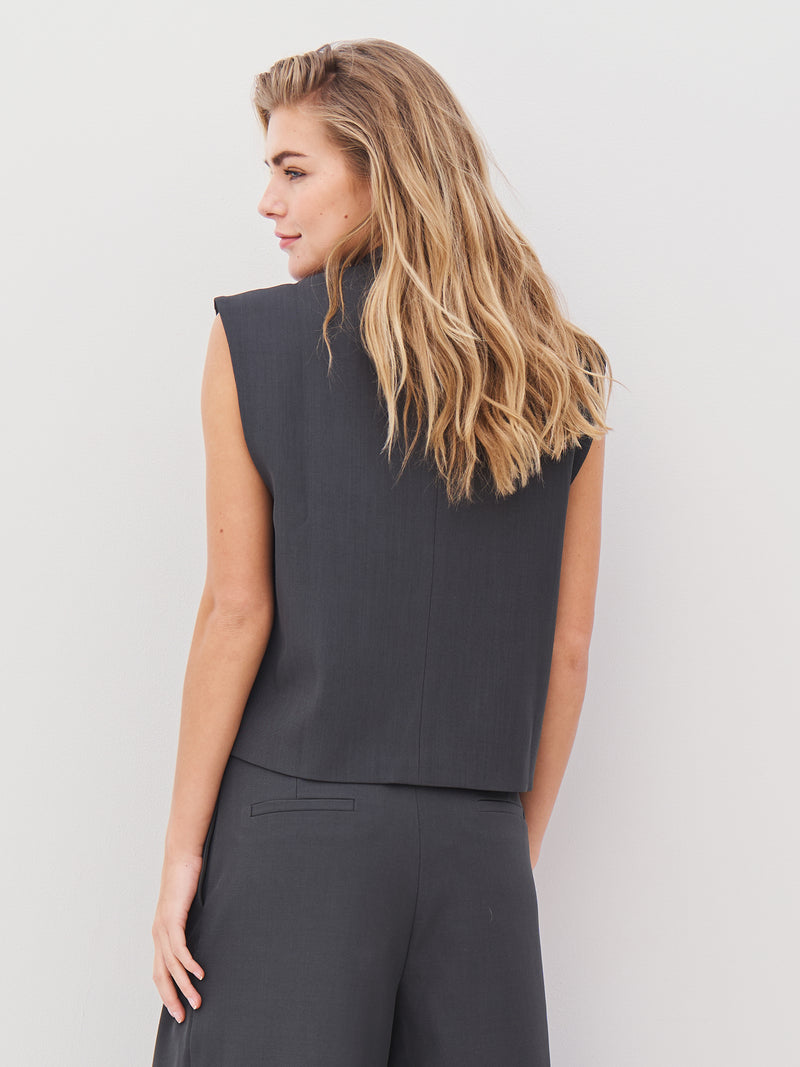 NÜ ARIEL vest Veste 901 Grey
