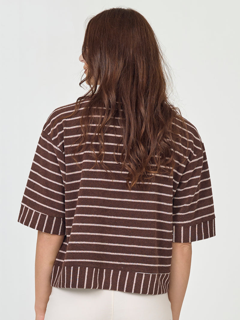 NÜ ASIA bluse Bluser 289 Brown Mix