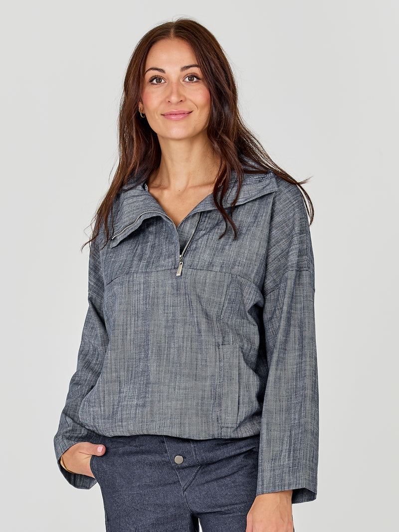 NÜ ASTI Bluse Bluser 486 Denim