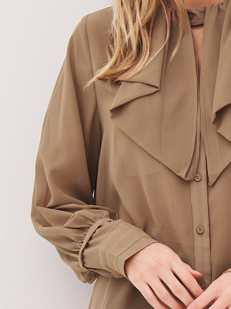 NÜ ASTRID lang skjorte Skjorter 220 Camel