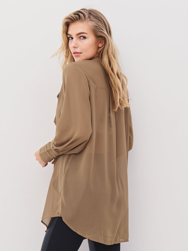 NÜ ASTRID lang skjorte Skjorter 220 Camel