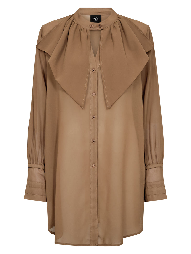 NÜ ASTRID lang skjorte Skjorter 220 Camel