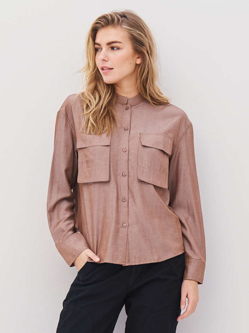 NÜ AVALON skjorte Skjorter 220 Camel