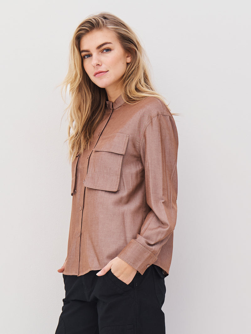 NÜ AVALON skjorte Skjorter 220 Camel