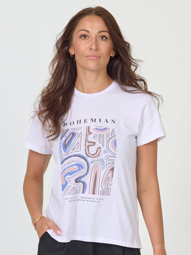 NÜ AYZA T-skjorte Topper og t-skjorter 402 Blue mix