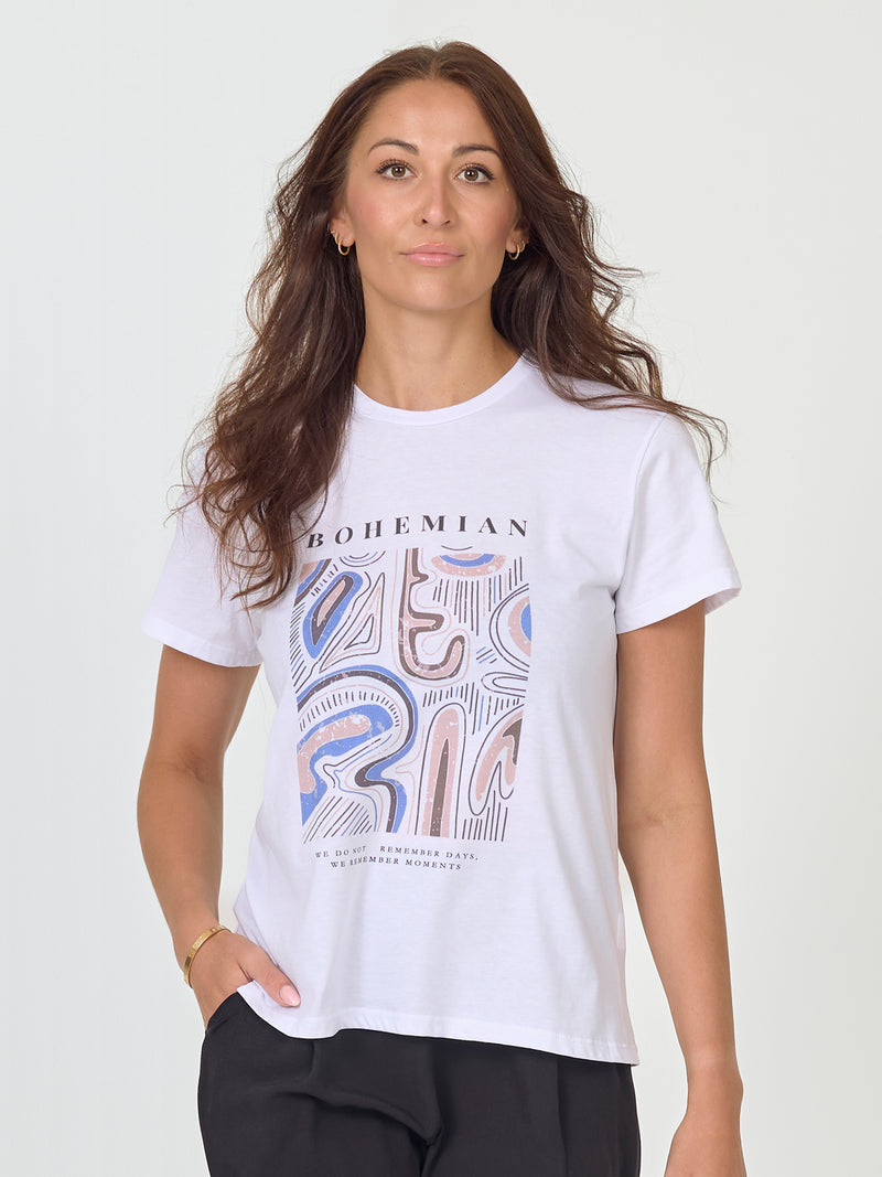 NÜ AYZA T-skjorte Topper og t-skjorter 402 Blue mix