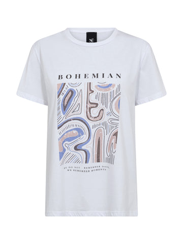 NÜ AYZA T-skjorte Topper og t-skjorter 402 Blue mix