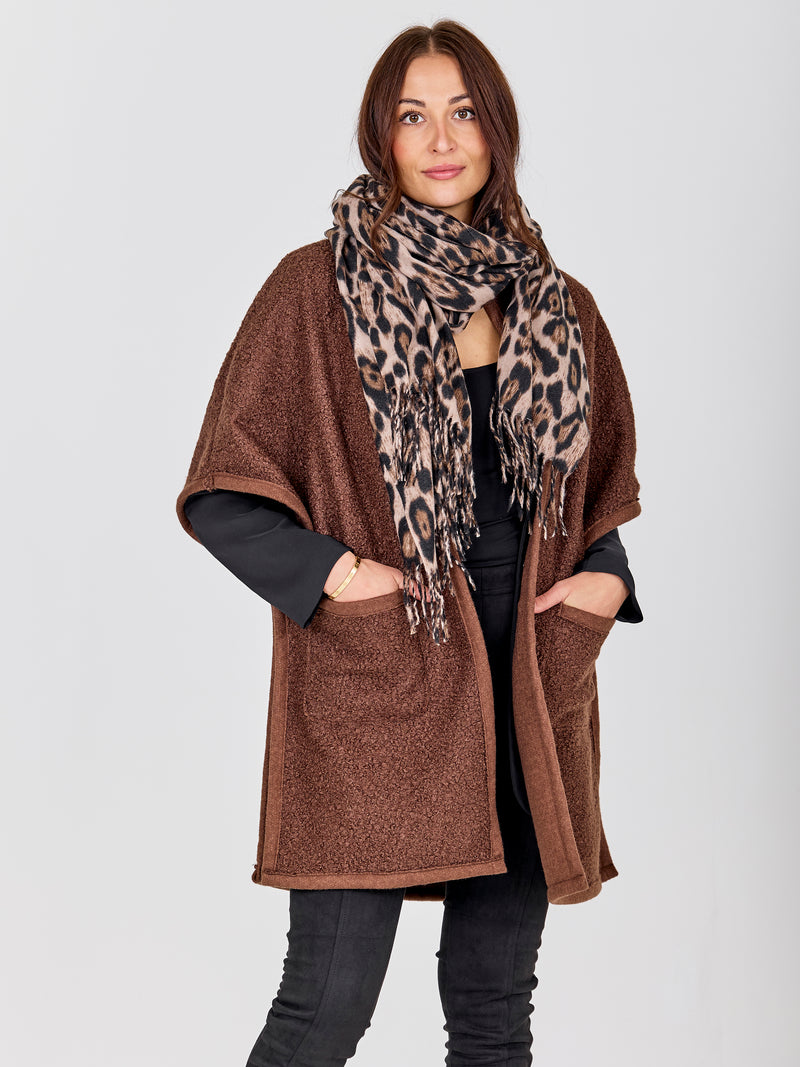 NÜ Aya Scarf Leo Accessoirer 289 Brown Mix