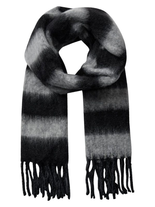 NÜ Aya Skjerf Stripe Accessoirer Svart mix