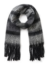 NÜ Aya Skjerf Stripe Skjerf 901 Grey mix