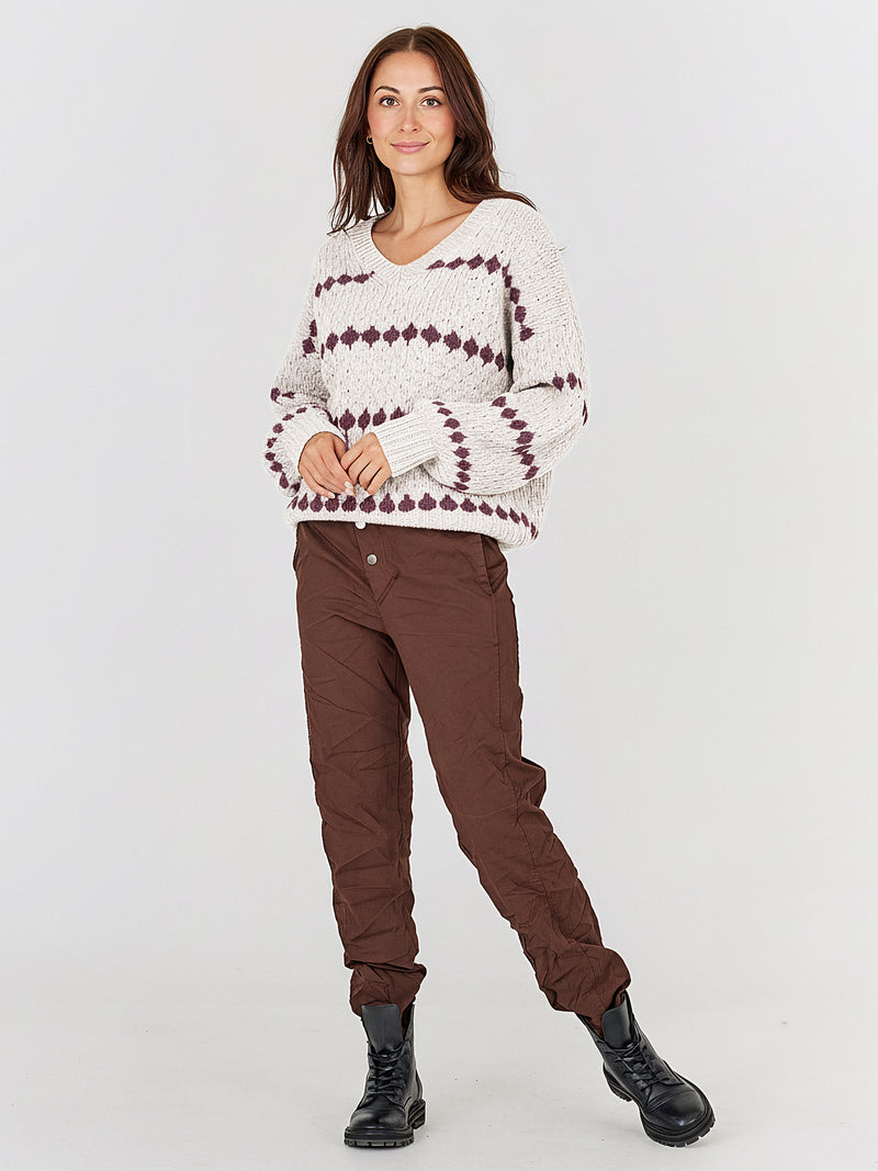 NÜ BANO strikk Strikket 112 Bone mix