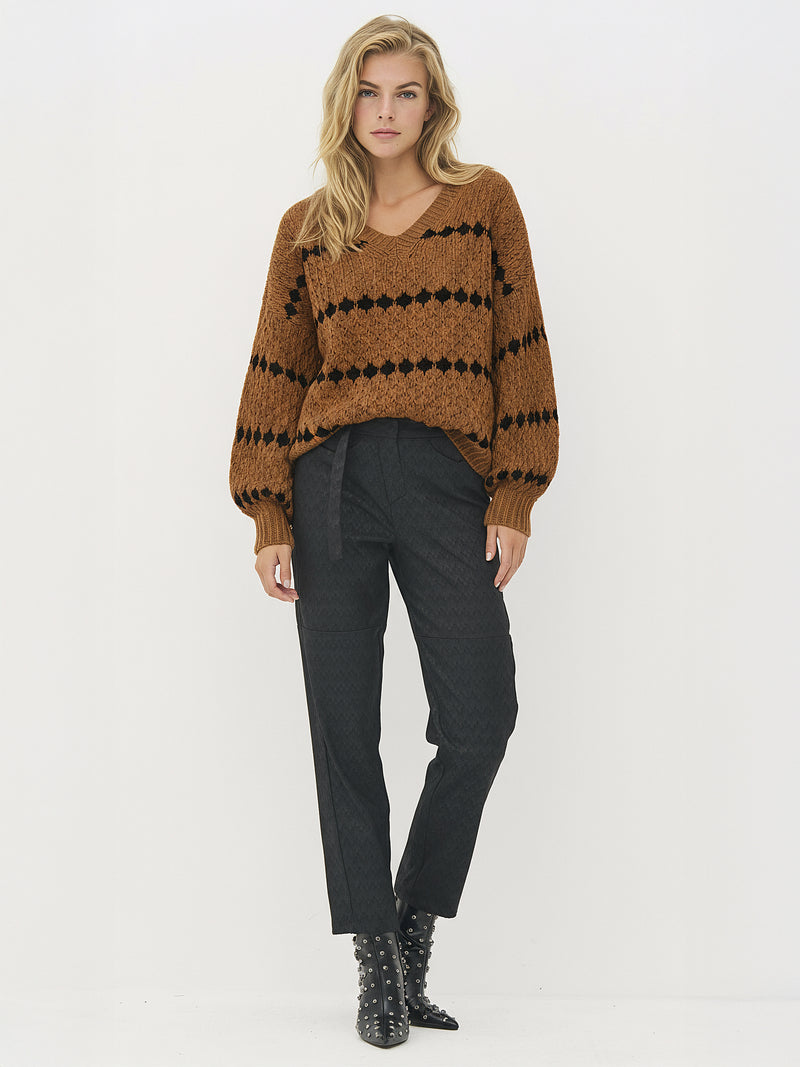 NÜ BANO strikk Strikket 294 Dark Earth mix