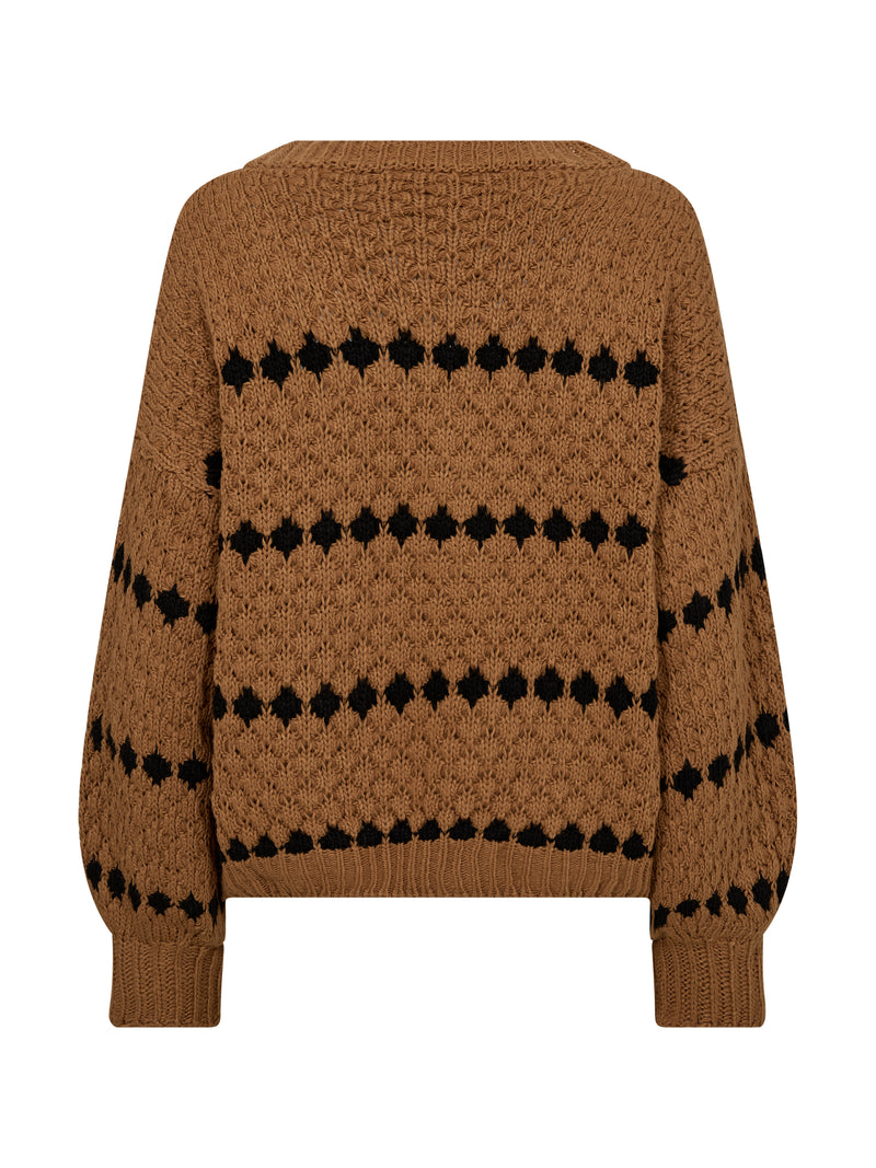 NÜ BANO strikk Strikket 294 Dark Earth mix