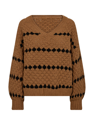 NÜ BANO strikk Strikket 294 Dark Earth mix